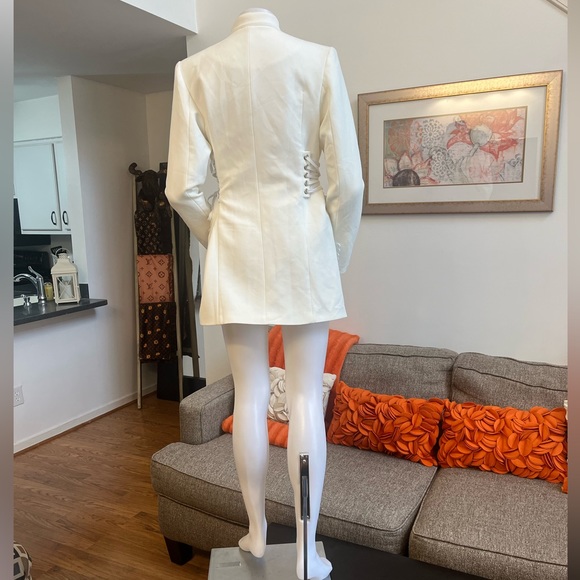 ❣️🆕Fashion Nova X Cardi B White Boardin’ Jets Blazer Dress❣️ - Picture 8 of 13